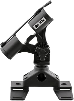 Scotty #267 Fly Rod Holder w/ #266 Float Tube Mount,Black | Fully Adjustable, 360 Degree Horizontal Rotation
