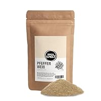 Spicy Welt Pfeffer Weiß Gemahlen (250g) – Weißer Pfeffer Pulver | für Cremesuppen, Pürees & Helle Saucen | Fein, Dezent & Würzig für Gourmetgerichte | 100% Naturrein, Ohne Zusätze