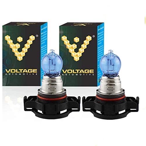 Voltage Automotive PS24W 5202 Fog Light Bulb Polarize White Replacement (Pair) For Daytime Driving Light