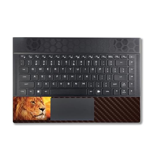 Image of MightySkins Carbon Fiber Skin Compatible with Alienware X14 R2 (2023) Full Wrap Kit - Lion Pride | Protective, Durable Textured Carbon Fiber Finish | Easy to Apply & Change Styles | Made in The USA