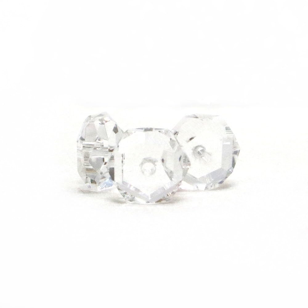 Amazon.co.jp: 1粒売り 水晶（合成 クリスタル）【ボタンカット】4×8mm 