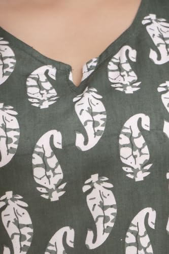 Image of Women's Cotton Printed Night Suit Set of Top & Shorts Sleeveless Women's Lounge Wear Set