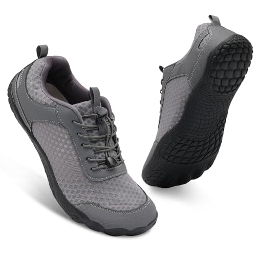 BARERUN Water Shoes Women Men Quick-Dry Wide Toe Athletic Hiking Water Sports Shoes Adjustable Zero Drop Barefoot Shoes for Beach Swim Kayaking Surfing Walking Training