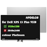 HPDELGB Replacement for Dell XPS 13 Plus 9320 09PG51 9PG51 1920×1200 13.4 inch LCD Screen Digitizer Display Assembly Non Touch (Platinum FHD Non-Touch)
