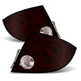 ACANII - For 2005-2010 Chevy Cobalt 4-Door Sedan Red Smoke Tail Lights Brake Lamps Replacement Driver & Passenger Side
