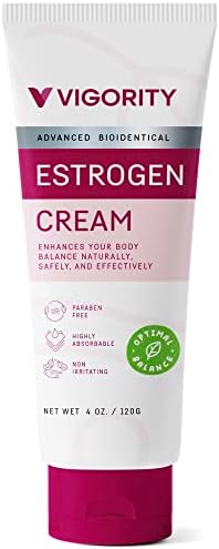 Estrogen Cream For Women, Natural Bioidentical Estrogen Cream, Hot Flashes Menopause Relief, Estrogen Cream With Wild Yam, Menstrual Cycle & Body Balance Support, Menopause Support For Women, Helps Reduce Hot Flashes, Paraben-Free, Vegan, 3-Month Supply(4 Oz)