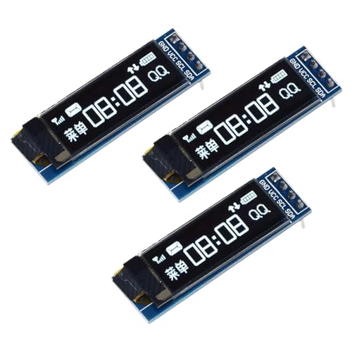 Ya en mundofriki.es: GERUI 3 Piezas de 0,91 Pulgadas de módulo de Pantalla LCD OLED módulo de Pantalla en Miniatura IIC 128 × 32 Dispositivo de Pantalla LCD es Compatible con arduino,microcontroladores, 3.3v - 5v