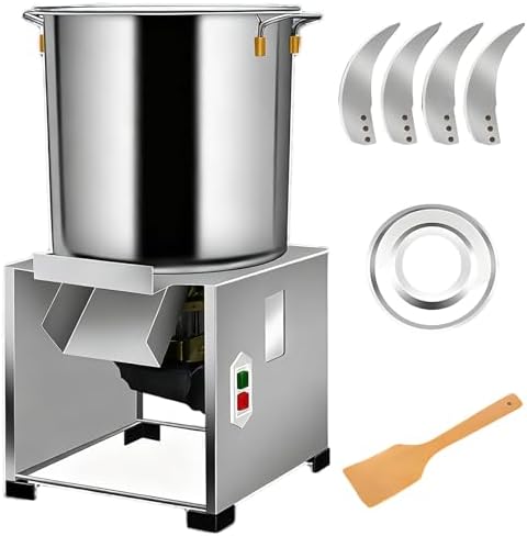 Professional 3500 RPM Electric Vegetable Dicer & Chopper, Heavy-Duty Food Processor for Poultry Feed & Veggie Shredding, Large Feed Port, 1200W Power, Ideal Kitchen Appliance