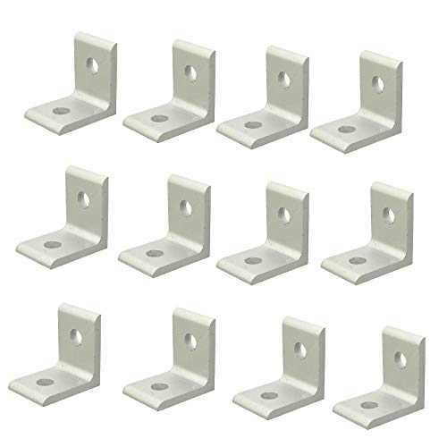 YVSPTIK 3030 Inside Corner Bracket for 3030 Aluminum Extrusion Profile with Slot - (12 Pcs)