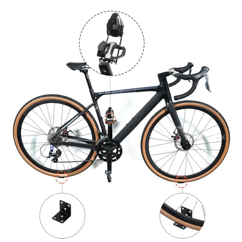 Soporte para bicicletas de garaje y pasillos estrechos con anclaje vertical 2