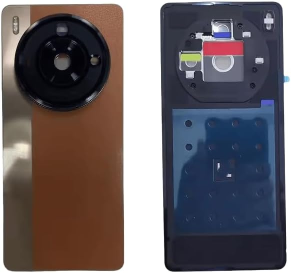 YOOOKOOO Compatible Rear Back Cover for ZTE Nubia Z50S Pro – Battery Door Housing Replacement Part (Black No Lens)