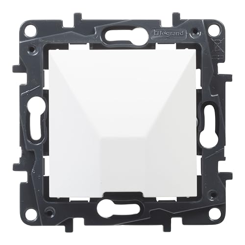 LEGRAND Sortie de câble composable pour installation encastrée, gamme Niloé Step, couleur blanche, 398209
