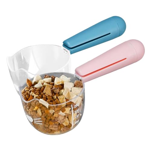 Hundefutter -Schaufel - 1 Tasse Palette, 2x Messbecher Mit Hundeskala | Snack -Versiegelungsklammern, Multifunktionale Küchengeräte, Lieferungen Für Die Für Domestische Tiere