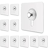 【Fácil de usar】Los ganchos de techo sin perforación son ideales para superficies como azulejos, vidrio, metal y acero inoxidable especialmente adecuados para colgar accesorios de ducha o baño en el baño o utensilios de cocina y herramientas en una cubierta de azulejos.