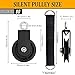 Taeku Cable Pulley, Silence Smooth Detachable Rotation Traction Wheel LAT Pulley System Attachment DIY Lifting Blocks Hoists for Home Projects Clothesline Shop Lifts (3.54in)