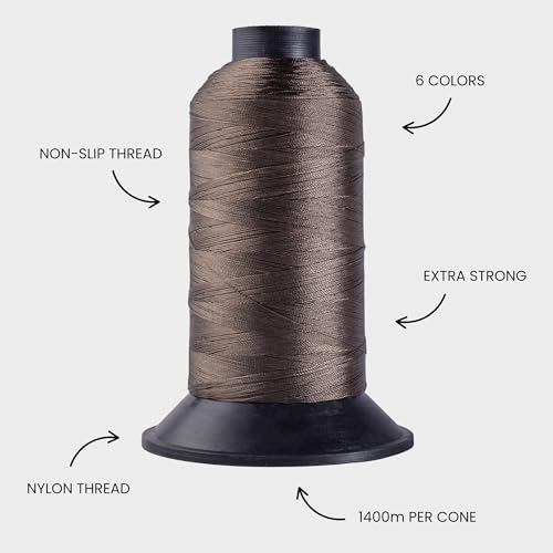 Big Kizzy Light Brown 1400m Nylon Thread for Hair Extensions, Weft & Wigs by Big Kizzy - Used condition - Image 3