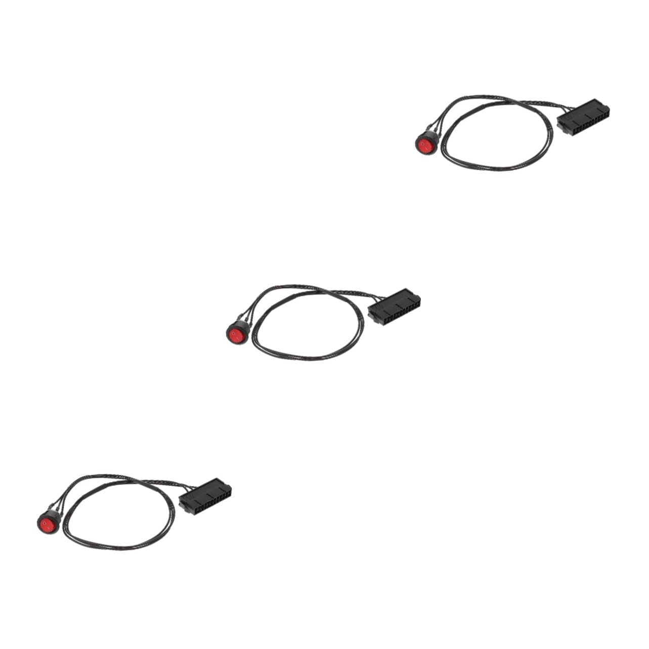 Cable adaptador de encendido para PC de 3 piezas y componentes de placa base 8