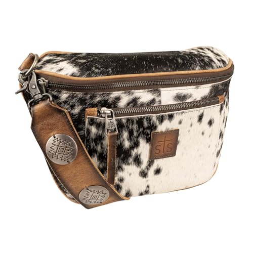 STS Ranchwear Womens Vaquero Sachi Cowhide/Tan Leather Sling Bag OS2