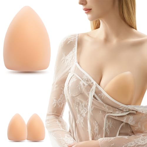 Pasties Nipple Covers for Women Triangular Ultra-Thin Reusable Invisibility Silicone Nipple Pasties Adhesive