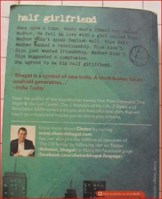 Image of Half Girlfriend English Excellent Secondhand Book