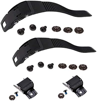 Grneric Roller Skate Strap, 2 Set Replacement Inline Roller Skate Shoes Energy Strap Buckles with Screws Suit for Men Women Kids Outdoor Skating Parts