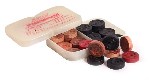 KD SISCAA Carrom Coin Carrom Board Accessory Approved & Used in National Tournament Carrom board by Carrom Federation of India (Premium)