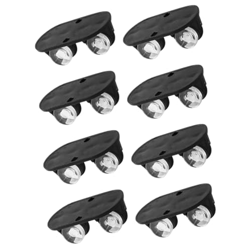 SHINEOFI 8pcs Fixed Caster Wheels for Storage Box Adhesive Caster Wheels Castors for Furniture Storage