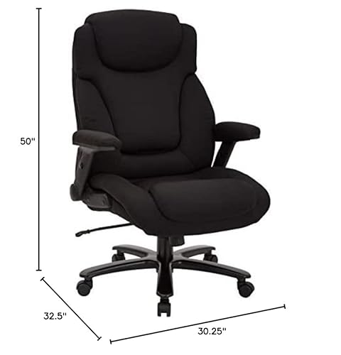 Pro-Line Ii Big And Tall Deluxe High Back Executive Chair, Black #TOP5