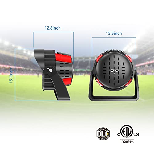 Sokply 500W Led Stadium Light Outdoor With 60° Beam Angle 277-480Volt 0-10V Dimmable 75000Lum (2000W Metal Halide Eqv.), Ip65 10Kv Surge Flood Light For High Mast Sport Ballpark Etl Dlc Listed #TOP5