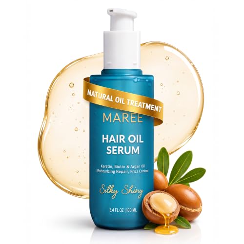 MAREE Hair Oil Serum for Frizzy Hair –Smoothing Oil for Gloss &amp; Styling