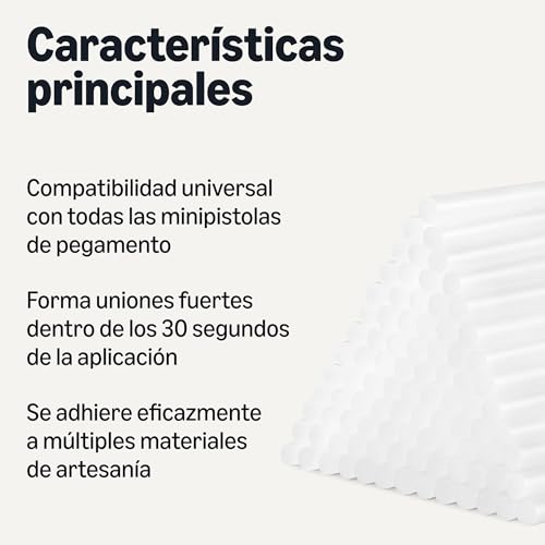 Miniatura 2 de Amazon Basics Barras De Pegamento Caliente, Tamaño Mini 10,16 Cm X 0,69 Cm , Paquete De 100, Transparente
