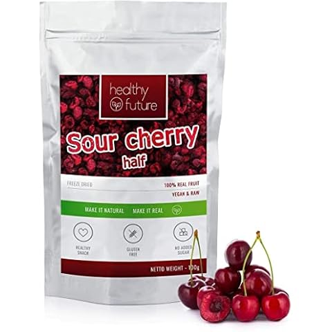 Healthy Future | Freeze Dried Sour Cherries 100% Natural, Gluten free, No added sugar, No preservatives, Healthy fruit snack (100g) Cover