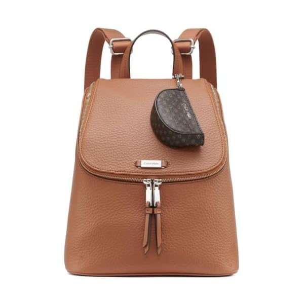 Calvin Klein Zulle Organizational Backpack, Caramel, One Size