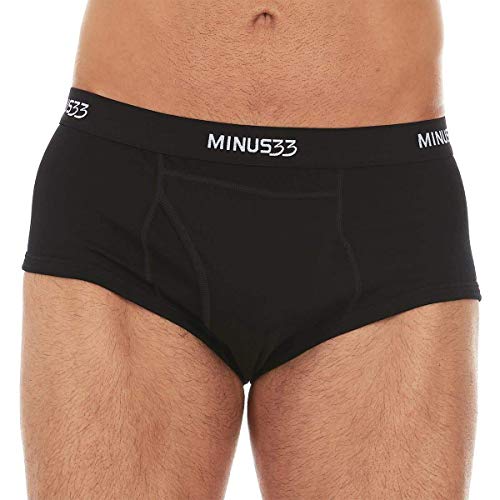 Minus33 Merino Wool 1113 Woolverino Moab Men's Micro Weight Brief Black XL