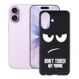 YQINHHME Funda para Apple iPhone 17 (6.30'), Ultrafina Anti-rasguños X Antichoque Negro Carcasa de Telefono Suave Silicona TPU Caso Case para Apple iPhone 17 - DUO5B