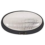 Optronics RVPL7CBFS Surface Mount Porchlight - Clear Oval, Black Housing