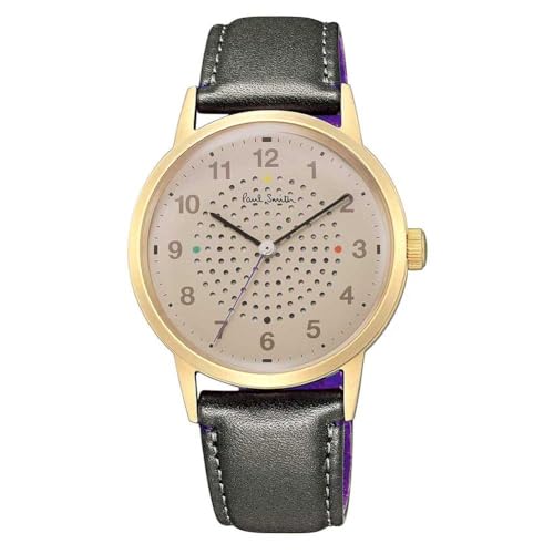 Paul Smith ポールスミス 自動巻き オートマティック 腕時計 Radio 6 メンズ グレー マットゴールド BJ7-221-90