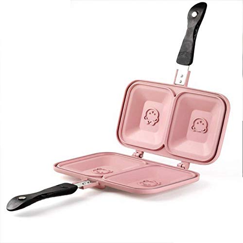 Antihaft-Bratpfanne, Doppelgrillpfanne, Antihaftbeschichtung, doppelseitig, Sandwich-Toaster-Grill, Grillpfanne, Kochzubehör nur für offene Flammen,