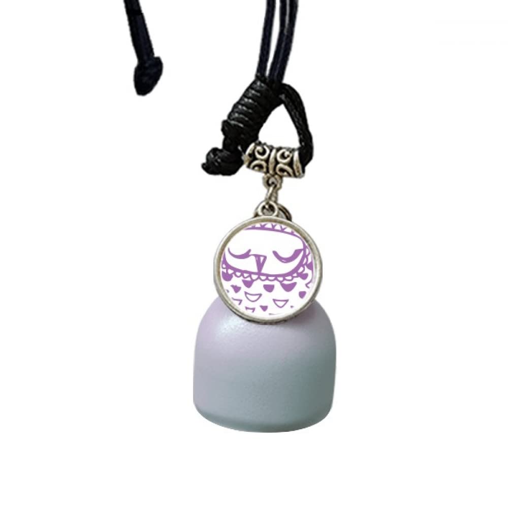 Carillon à vent pour voiture yeux fermés pour calmer le stress de la route