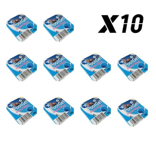 Floculant en Gel Monodose RASMACOR | Nettoyant de Piscine | Transparention Totale de l'Eau | Pack de 10 Unités  
Gel Flo
