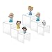 HESIN 2 Sets Clear Acrylic Display Stand for POP Figures Cupcake Risers Hoder Shop Retail Bridge Rack 3inch,4inch,5inch