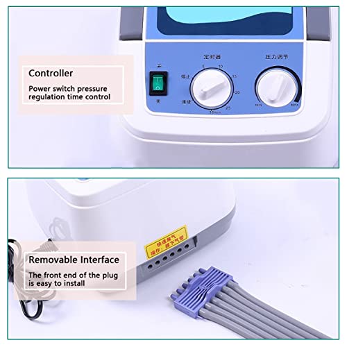 6 Air-bag Pressoterapia Massageador De Pés De Compressão De Ar, Terapia Infravermelha De Vibração, M