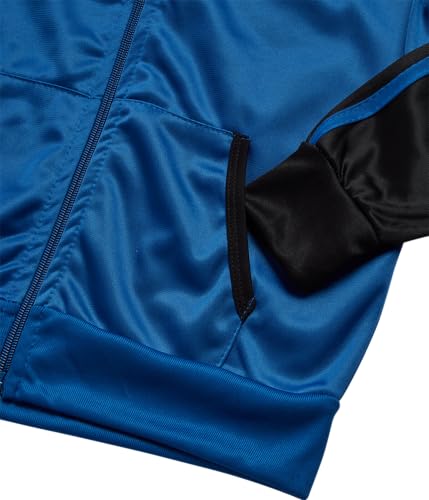 Pro Athlete Boys Tracksuit Set - 2 Piece Performance Tricot Zip Up Mock Neck Sweatshirt and Boys Joggers Track Pants (8-12)3