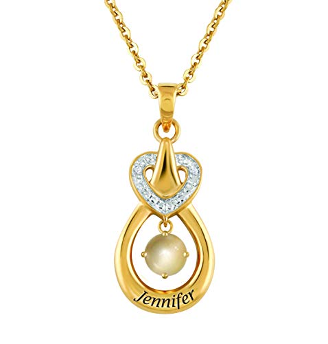 The Danbury Mint June Genuine Birthstone Drop Pendant #2273-005 #TOP7