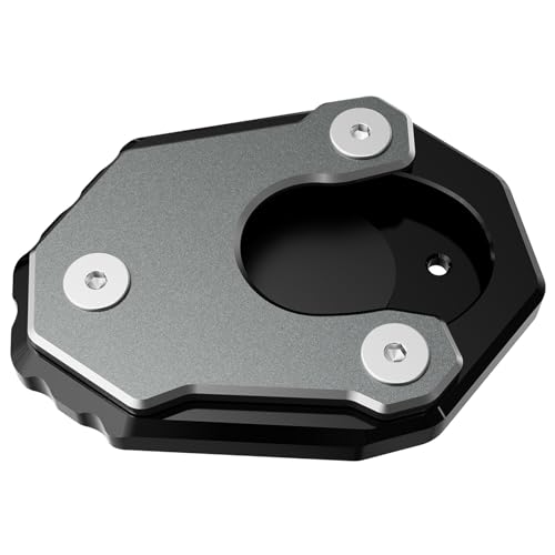 Extension béquille alu CNC gris pour moto Kawasaki ER-6n ER-6f 2009-2016