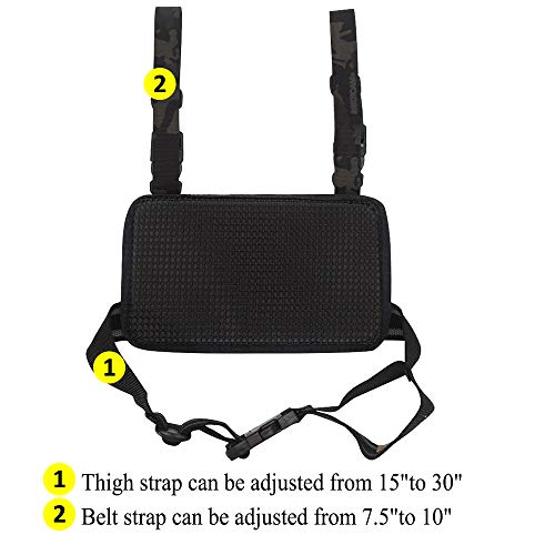Emersongear Tactical Thigh Mount Rig Platform,Camouflage Military Utility Gear Multi Purpose Airsoft Drop Leg Holster Panel Molle Pouch Platform Rig Multicam Black #TOP2
