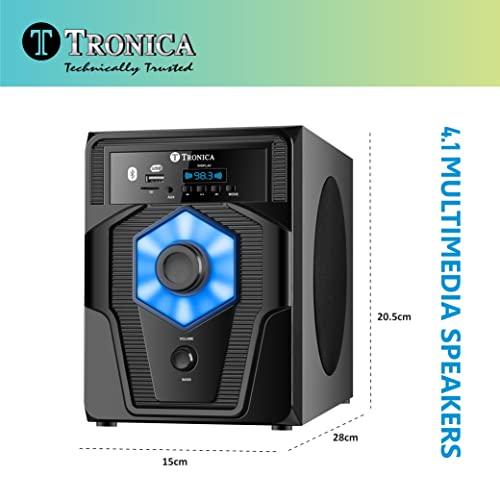 Tronica PS08 Premium Series 4.1 Digital 40W Bluetooth Home Theater System PenDrive FM Aux TV Compatible with All Function Remote 4 41W7IIibLnL