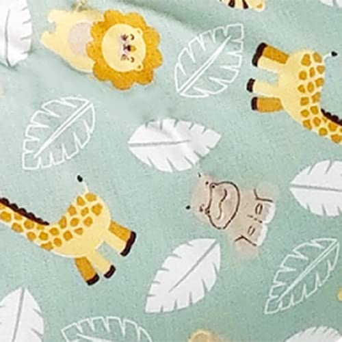 Capa De Almofada Para Amamentação Bebê Zoo Verde