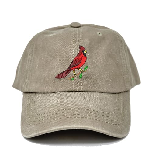 Gorra de béisbol bordada color caqui miniatura 1