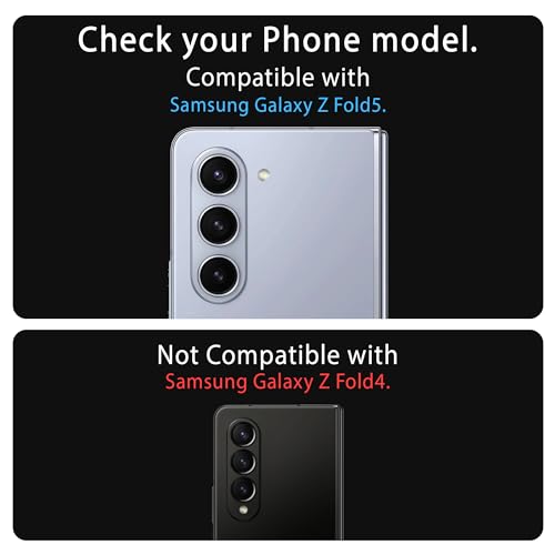 Image of FIRST MART Light Blue Camera Ring Guard Protector for Samsung Galaxy Z Fold 5 | Tempered Glass with Metal Alloy Rings, HD Clear, Scratch Resistant, Case-Friendly | Pack of 1
